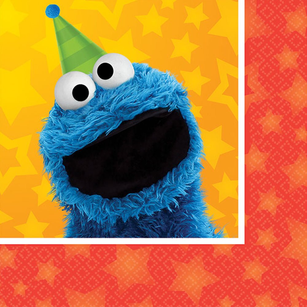 5" Beverage Napkins - Sesame Street (16ct) - Amscan