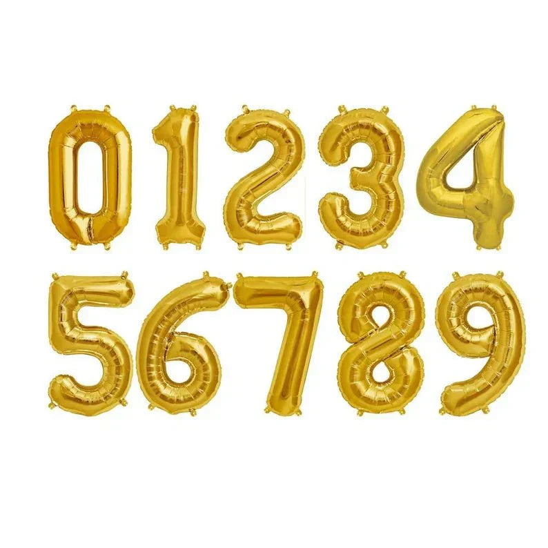 52" Balloon Numbers - Gold - Winner Party
