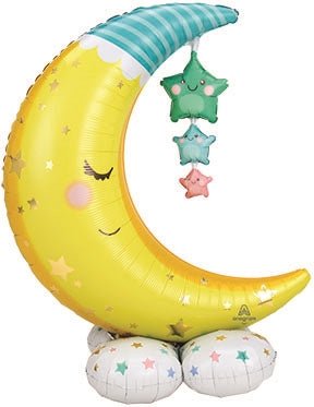 55" AirLoonz™ - Moon and Stars - Anagram