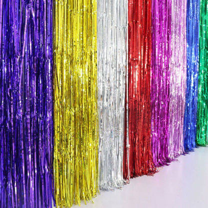 Straight Foil Door Curtains (1ct) - Winner Party