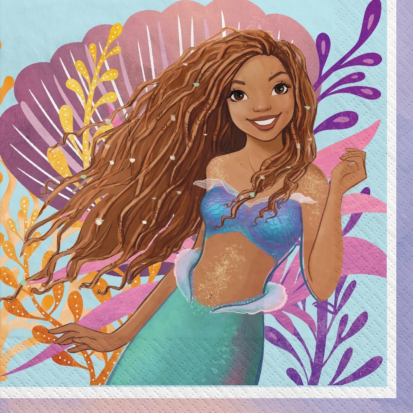 6.5" Luncheon Napkins - The Little Mermaid (16ct) - Amscan
