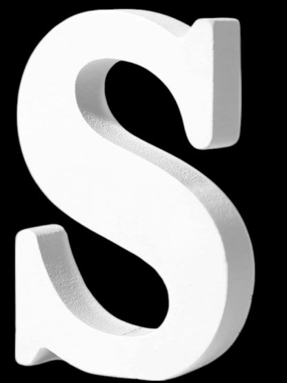 7" Unfinished Kraft Letter/Number