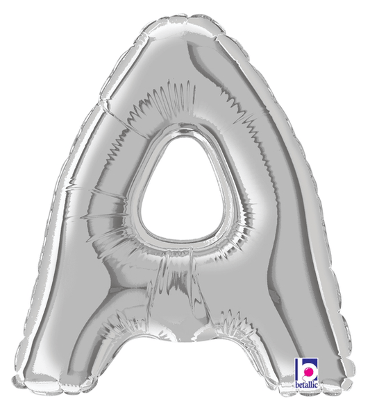 7" Megaloon Jr. Letter A - Silver (5ct) - Betallic