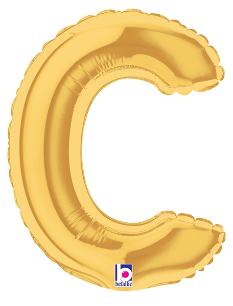 7" Megaloon Jr. Letter C - Gold (5ct) - Betallic