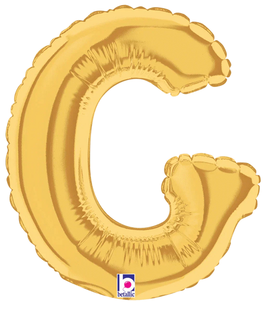 7" Megaloon Jr. Letter G - Gold (5ct) - Betallic