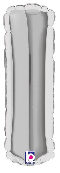 7" Megaloon Jr. Letter I - Silver (5ct) - Betallic