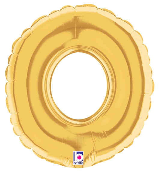 7" Megaloon Jr. Letter O - Gold (5ct) - Betallic