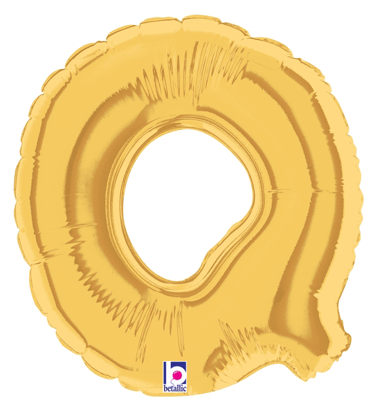 7" Megaloon Jr. Letter Q - Gold (5ct) - Betallic