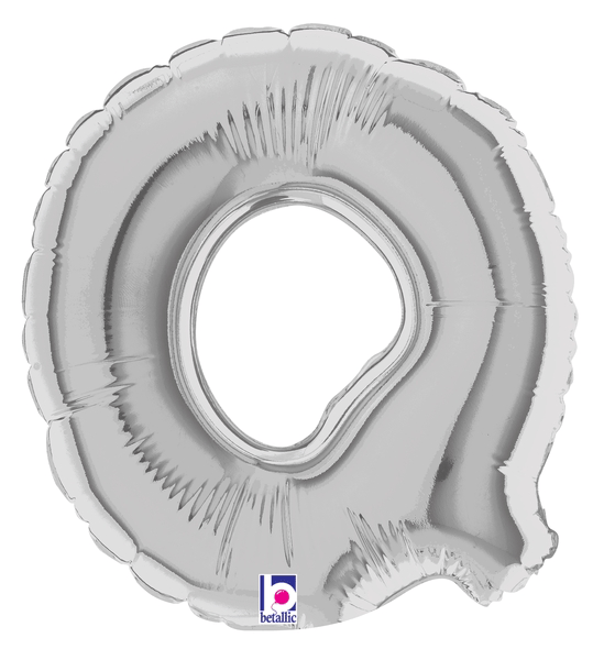 7" Megaloon Jr. Letter Q - Silver (5ct) - Betallic