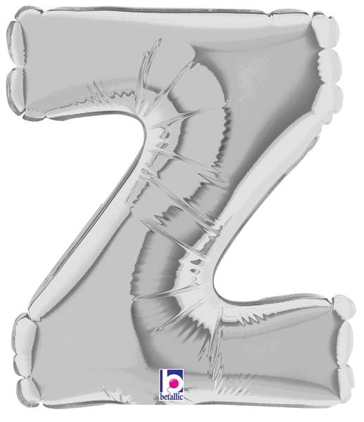 7" Megaloon Jr. Letter Z - Silver (5ct) - Betallic
