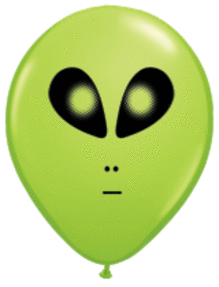 Space Alien Festive Assortment 5″ Latex Balloons (100 count)