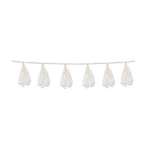 8' Tassel Garland - White - The Beistle Company