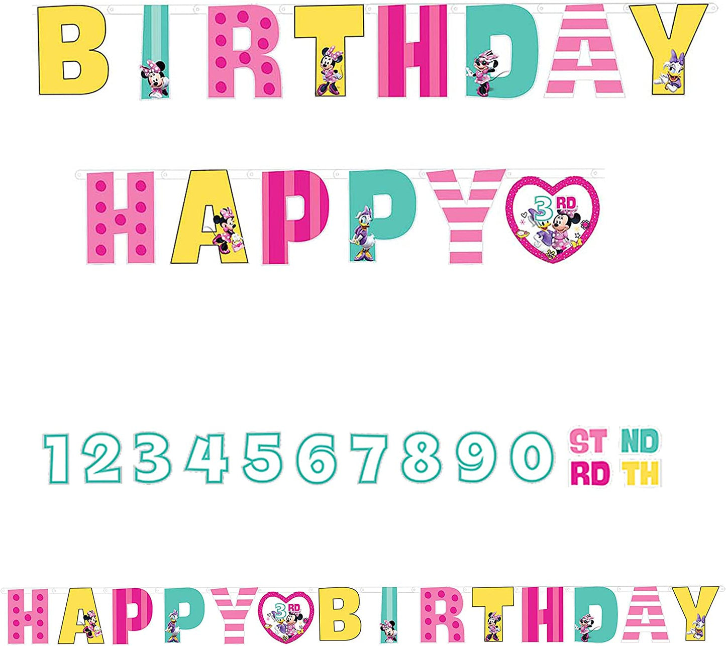 Minnie Mouse Birthday Customizable Age Banner
