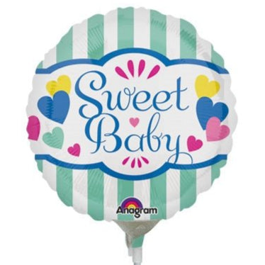 9" Sweet Baby Stripes & Hearts (25ct) - Anagram