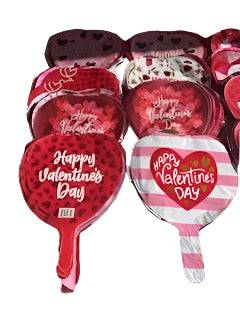9" Valentine's Day Foil Balloon Assortment (50ct)