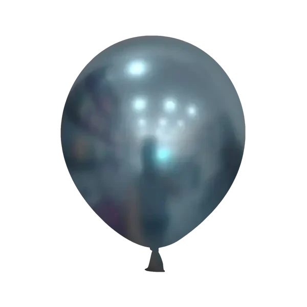 Chrome Light Blue 18″ Latex Balloons