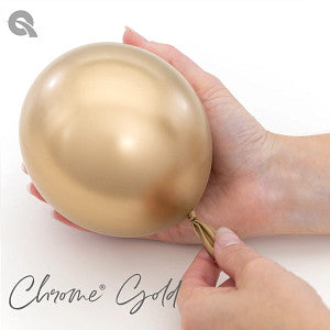 Chrome Gold 7″ Latex Balloons (100 count)