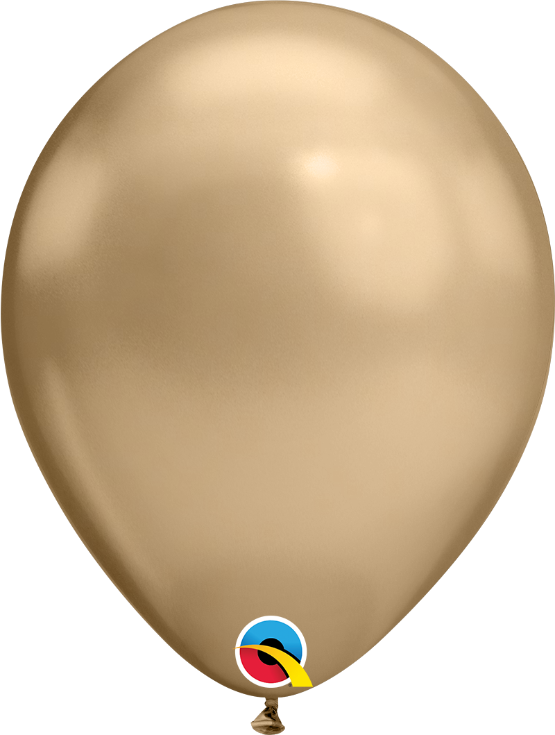 Chrome Gold 11″ Latex Balloons (100 count)