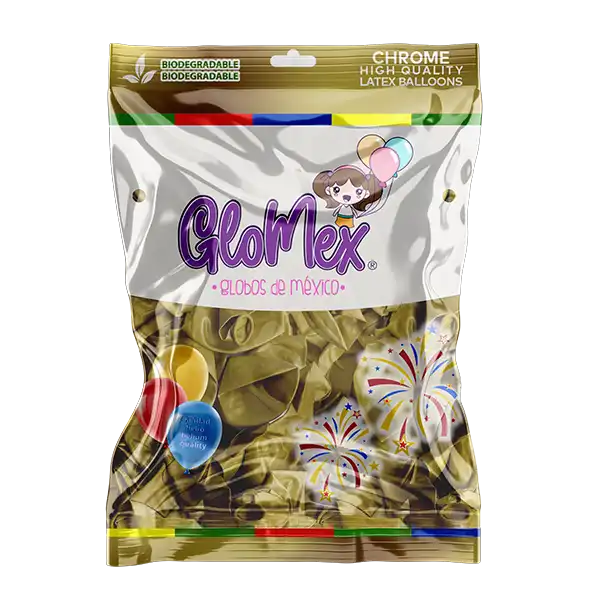 Chrome Gold 12″ Latex Balloons