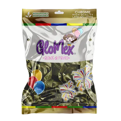Chrome New Gold 18″ Latex Balloons