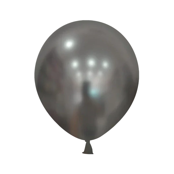 Chrome Silver 5″ Latex Balloons