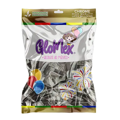 Chrome Silver 5″ Latex Balloons