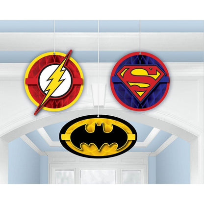 Justice League Honeycomb Decorations