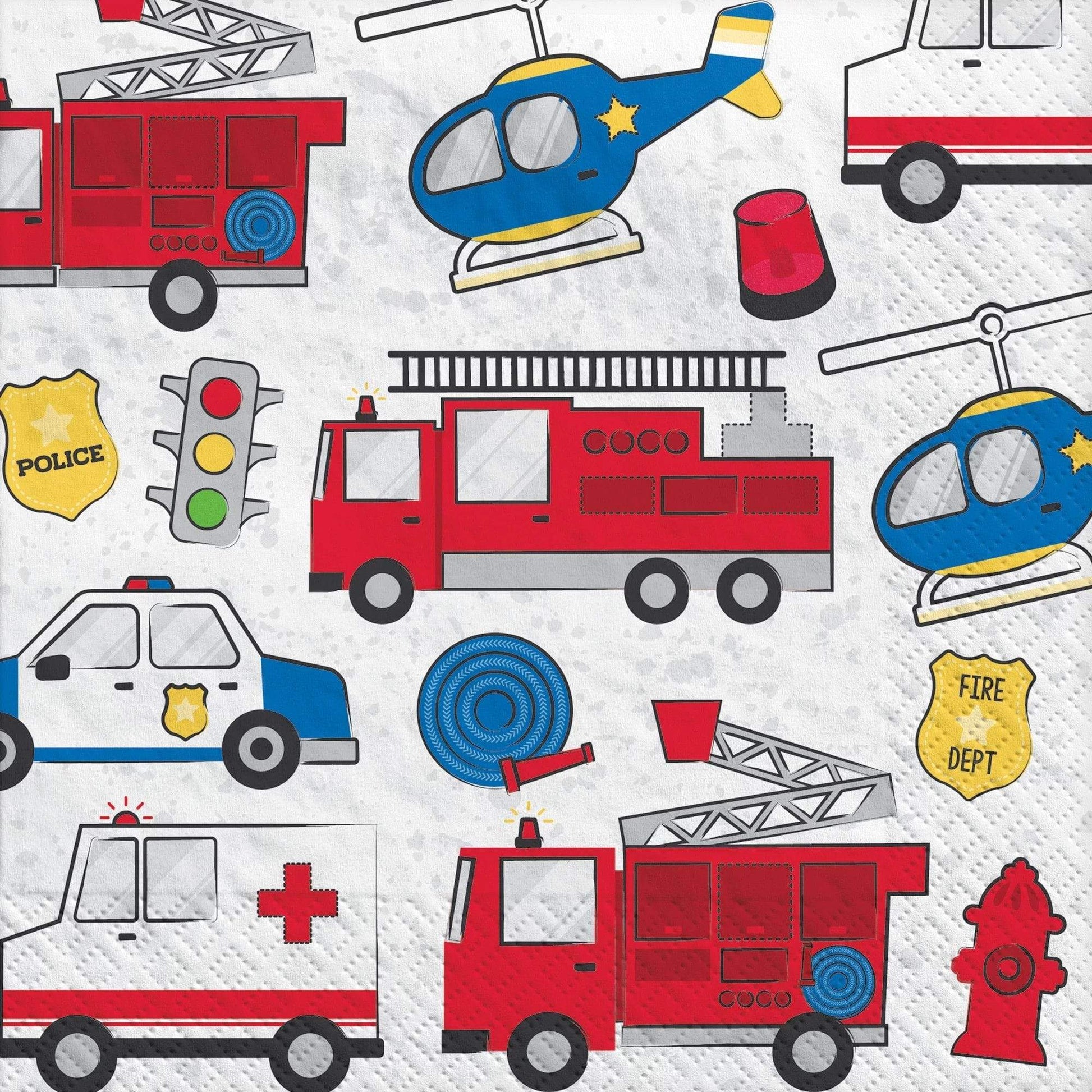 Amscan First Responders Luncheon Napkins (16 count)