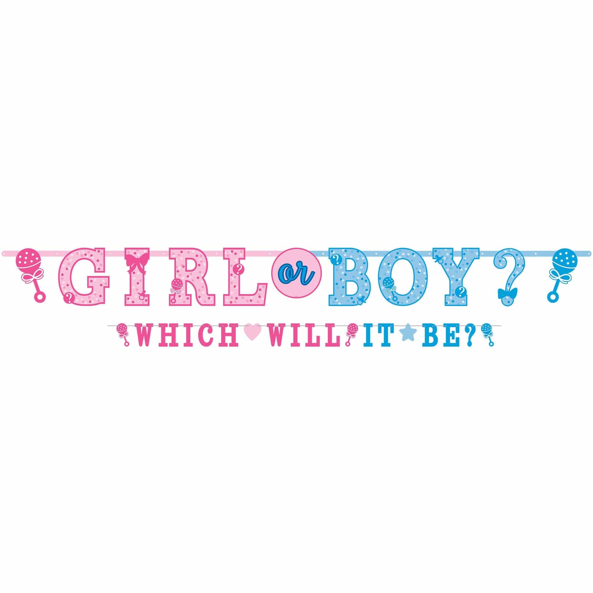 Amscan Girl or Boy Combo Banner ( count)