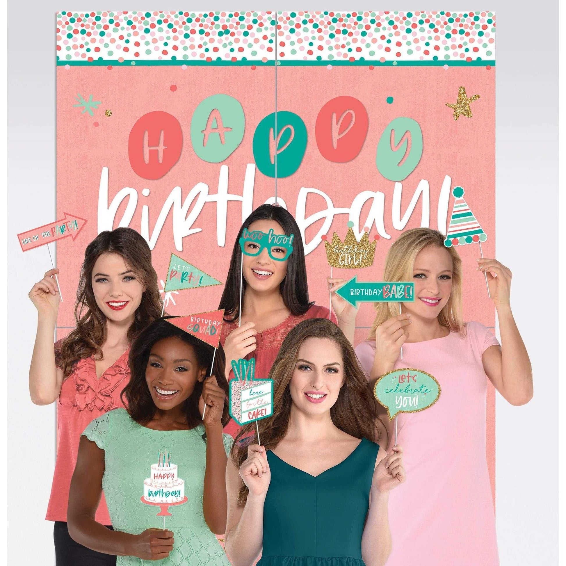 Amscan Happy Cake Day Scene Setters with Props (13 count)
