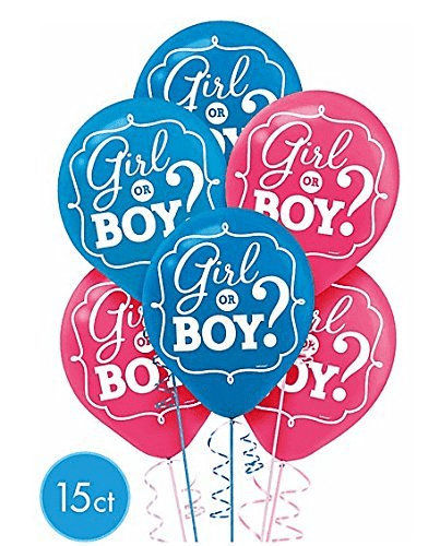Amscan Latex Girl or Boy? Gender Reveal 12″ Latex Balloons (15)