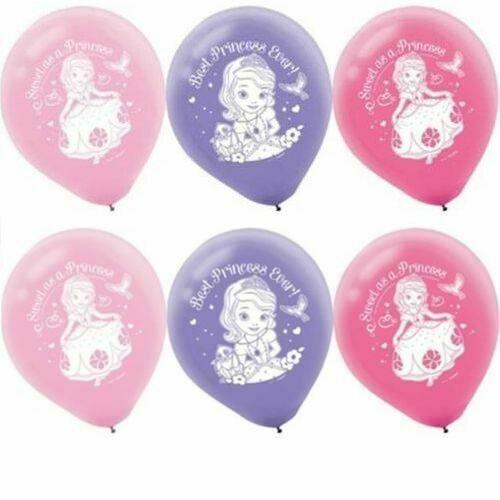 Amscan Latex Sofia The 1st 12" Latex Balloons (6 Count)