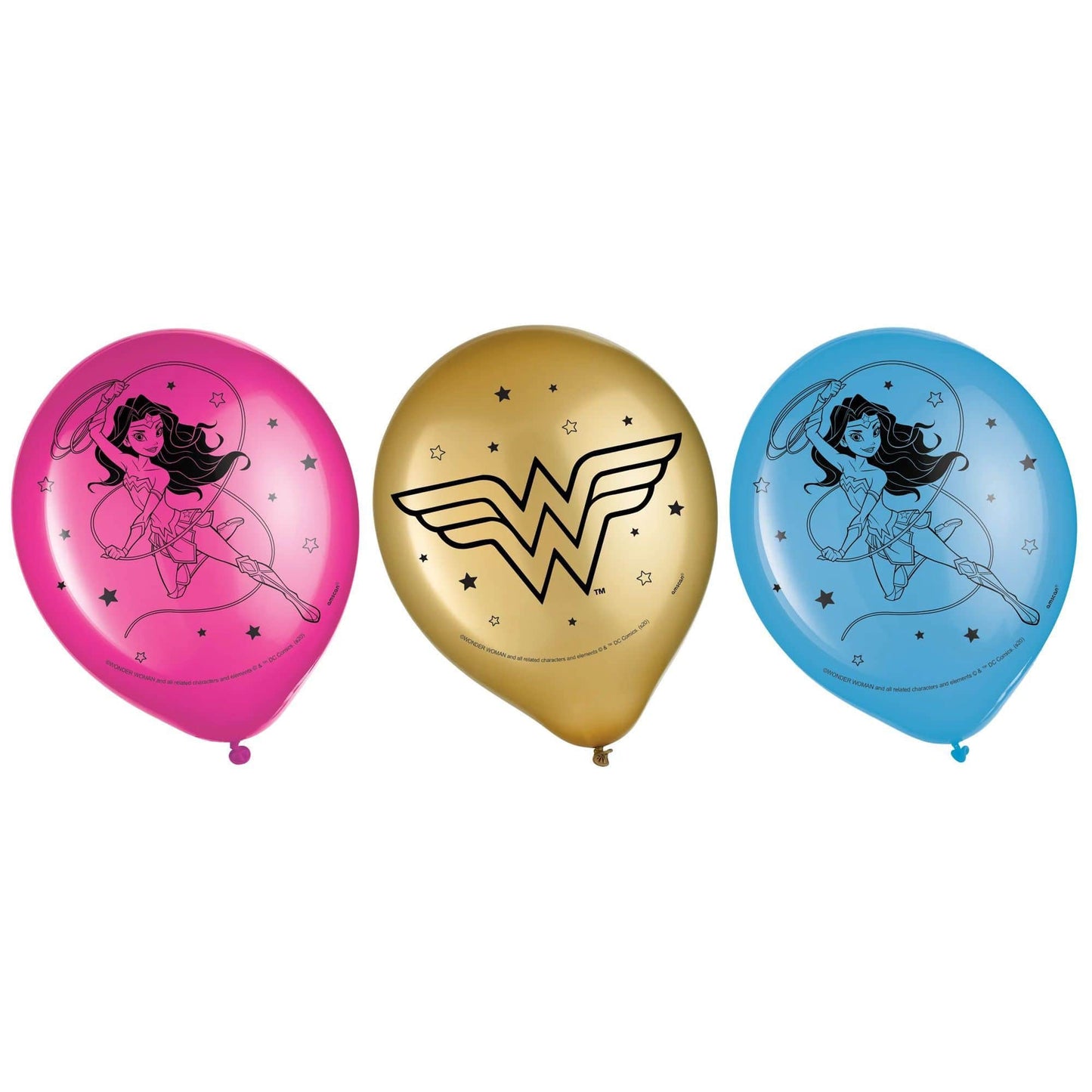 Amscan Latex Young DC Latex Balloons 12″ Latex Balloons (6 count)