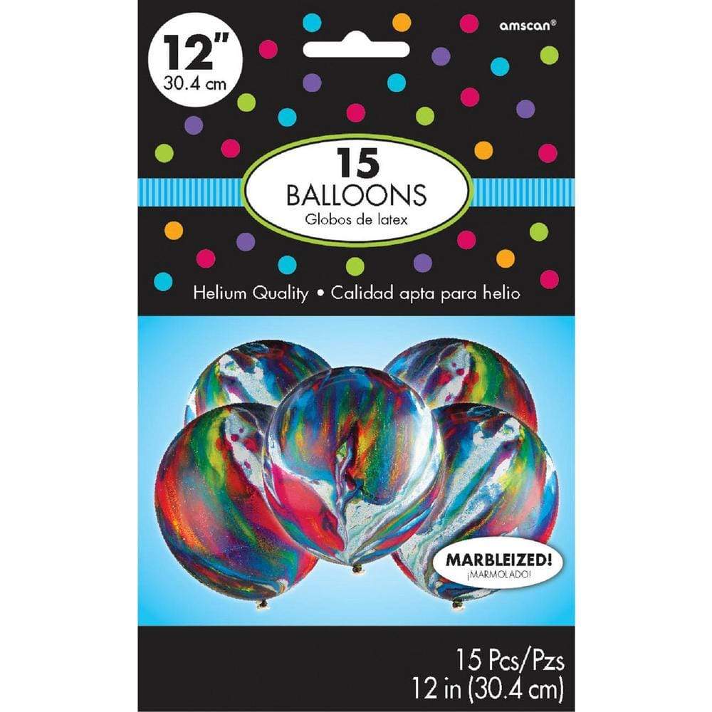 Marble 12″ Latex Balloons (15 pack)