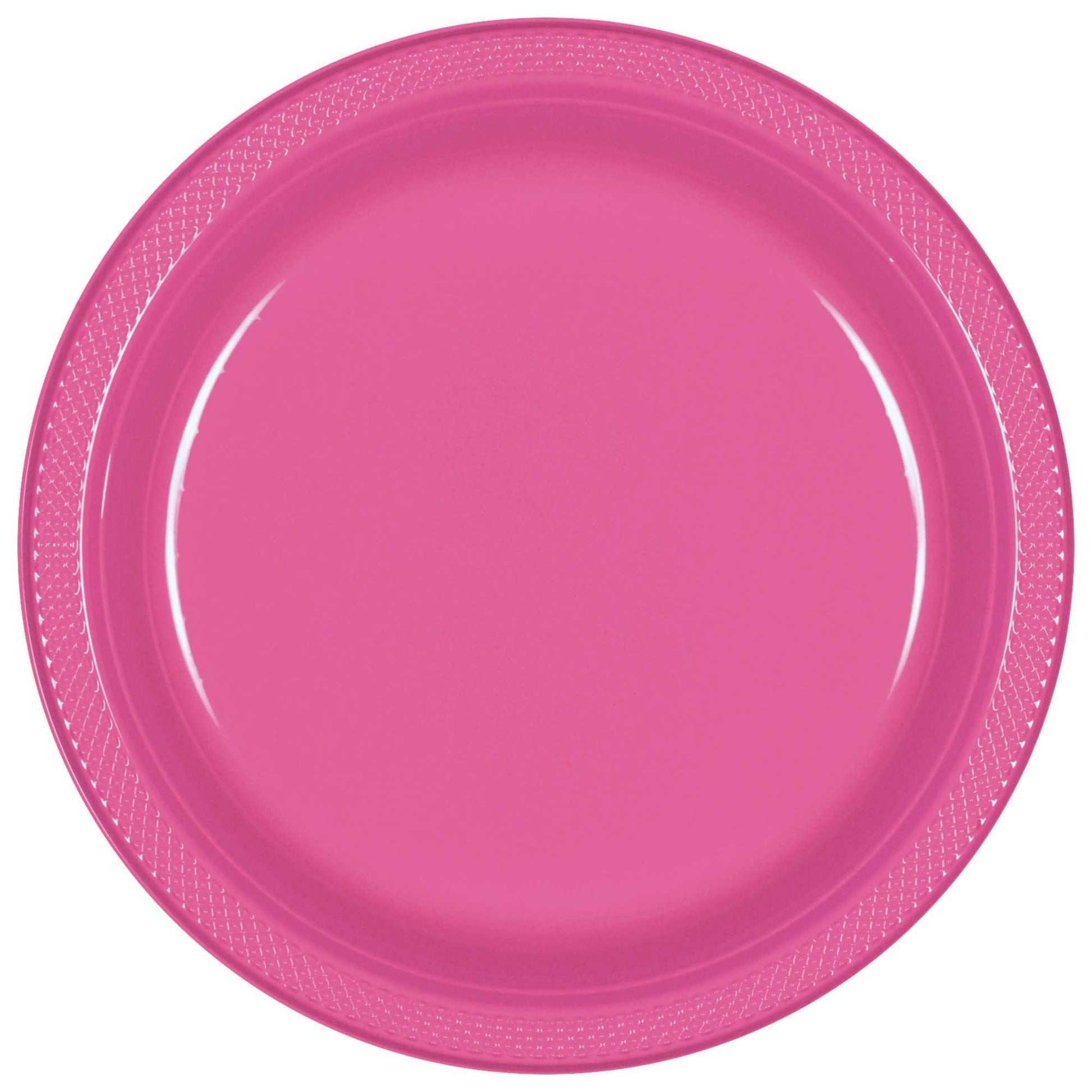 Amscan Party Supplies Bright Pink 10.25in Plates 20ct 25″ (20 count)