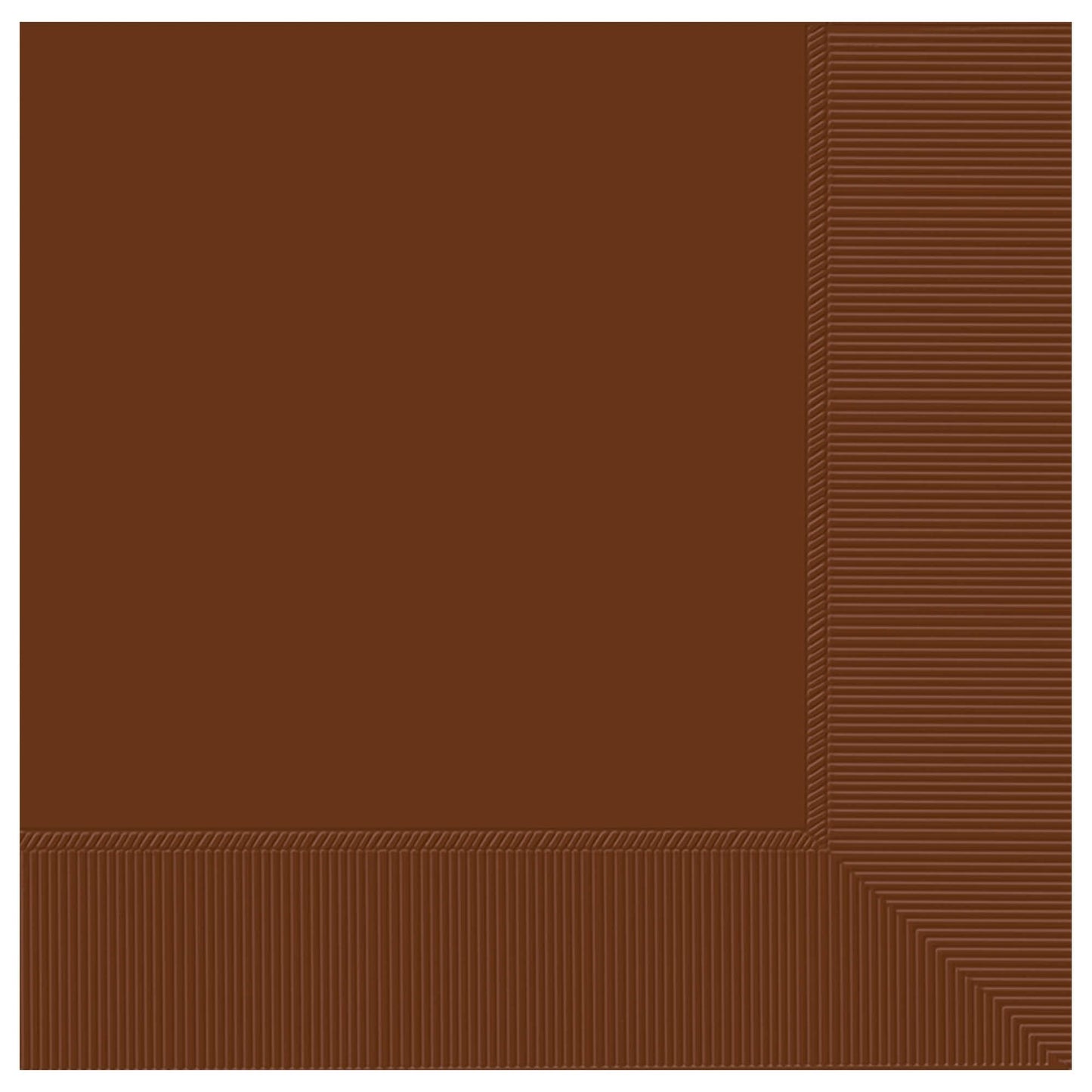 Amscan Party Supplies Choc Brown Lunch Napkins 2Ply 50ct (50 count)