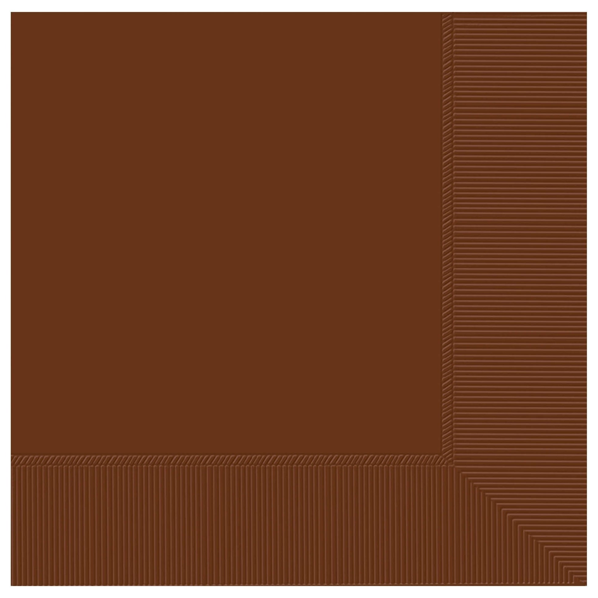 Amscan Party Supplies Choc Brown Lunch Napkins 2Ply 50ct (50 count)