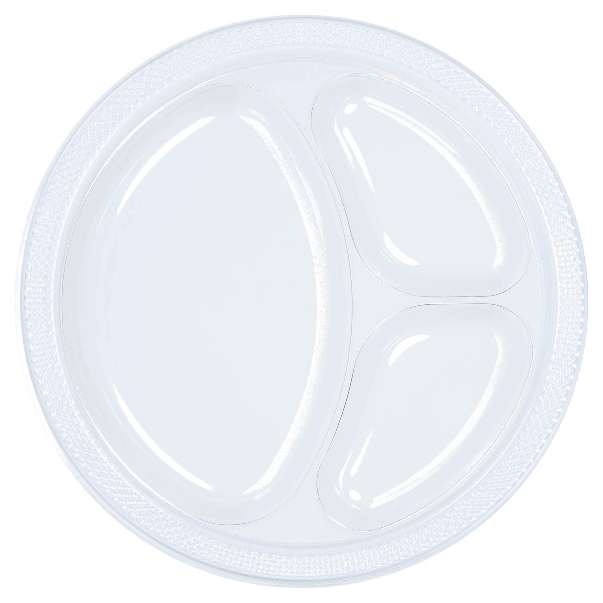 Amscan Party Supplies Clear 10.25in Divider Plate 20ct 25″ (20 count)