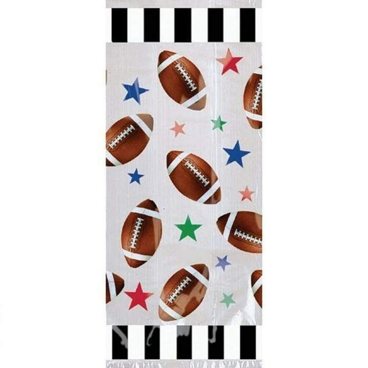 Amscan Party Supplies Football Large Party Bag       (8 count)