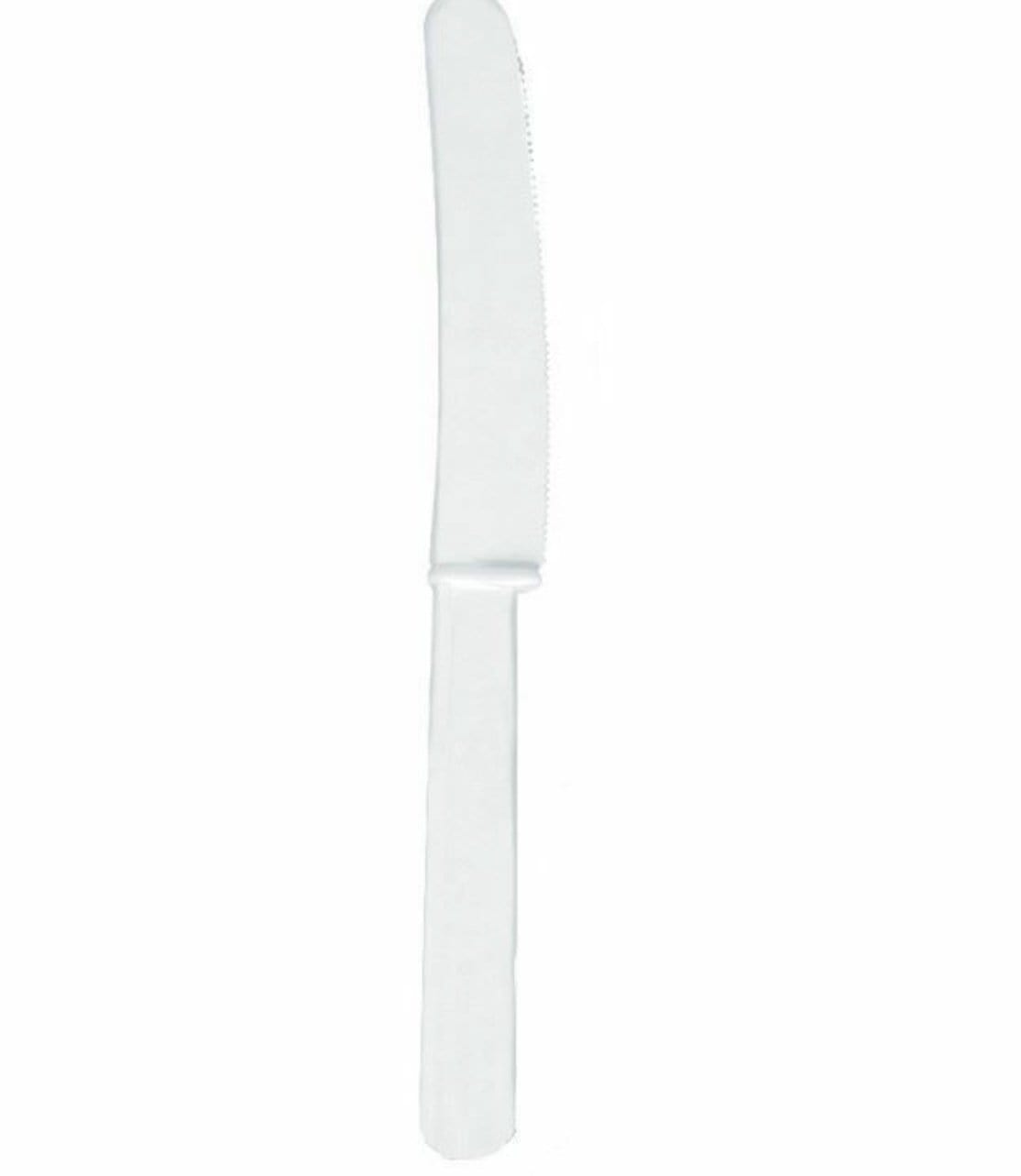 Amscan Party Supplies Frosty White Knife 20ct (20 count)