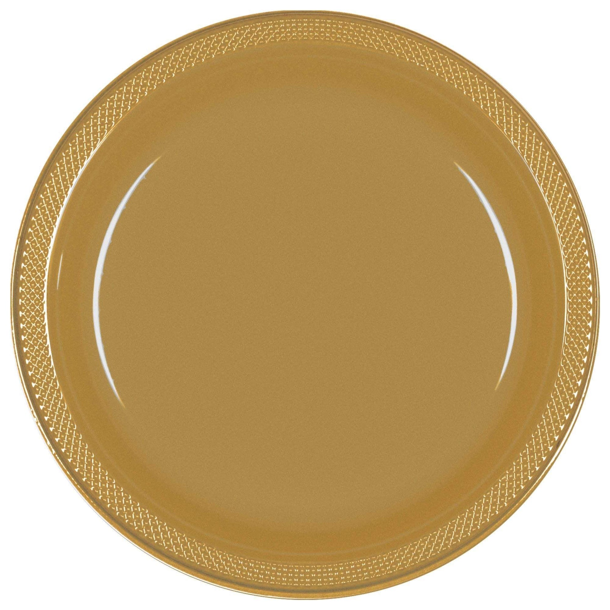 Amscan Party Supplies Gold 9in Plates 20ct 9″ (20 count)