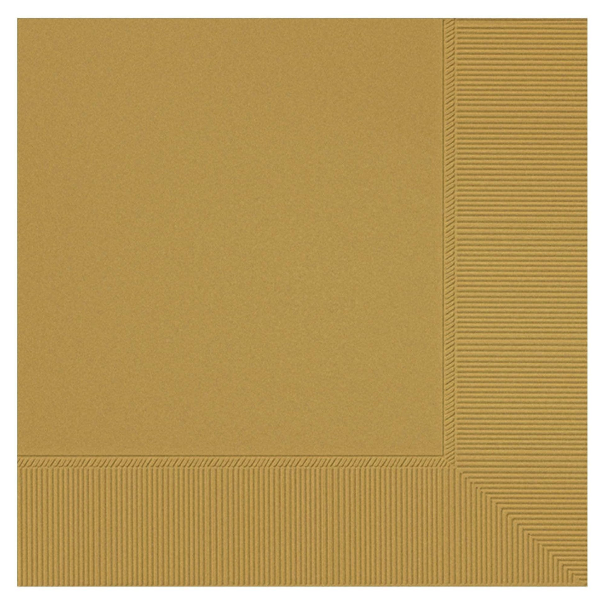 Amscan Party Supplies Gold Beverage Napkins 2 Ply 50ct (50 count)