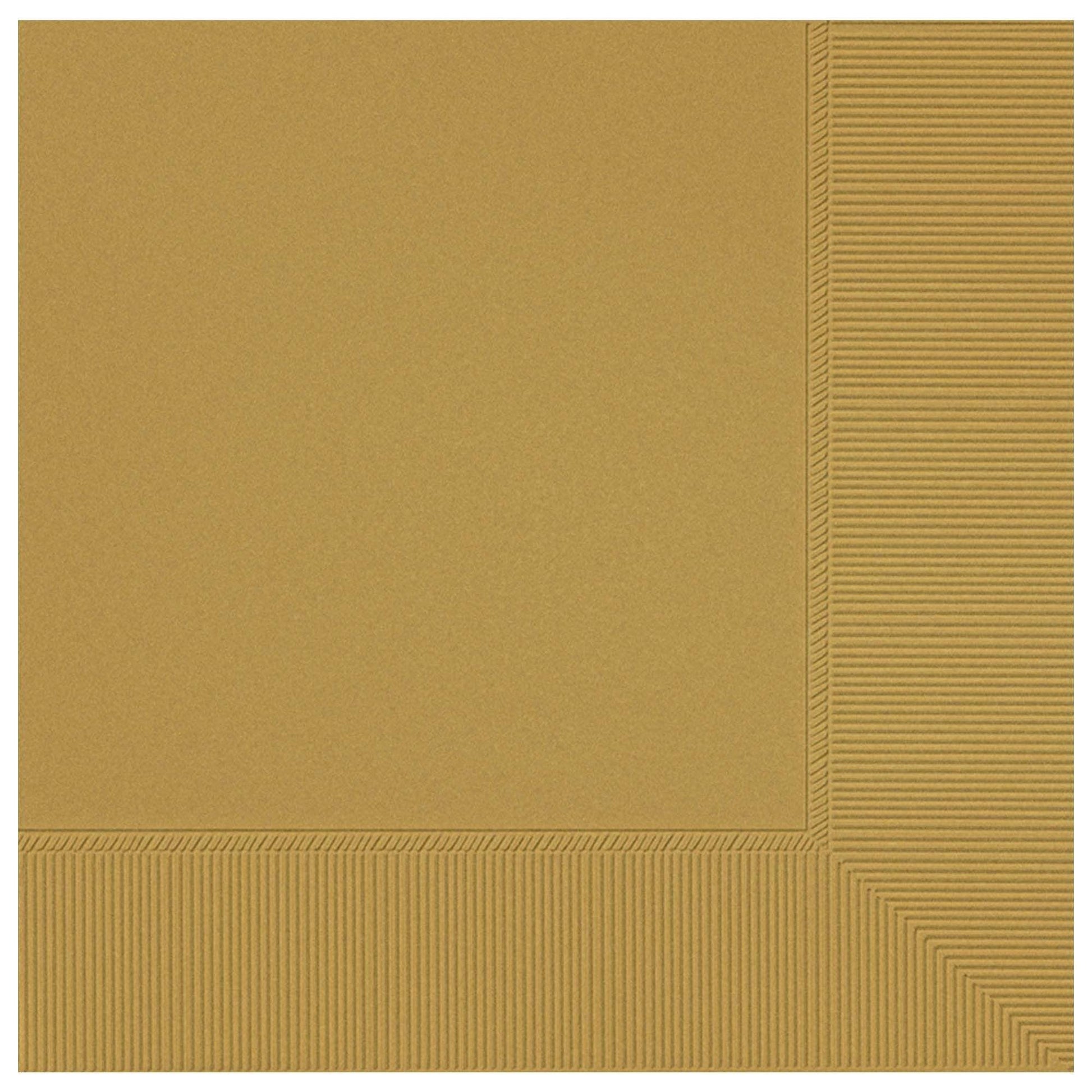 Amscan Party Supplies Gold Lunch Napkins 2 Plys 50ct (50 count)