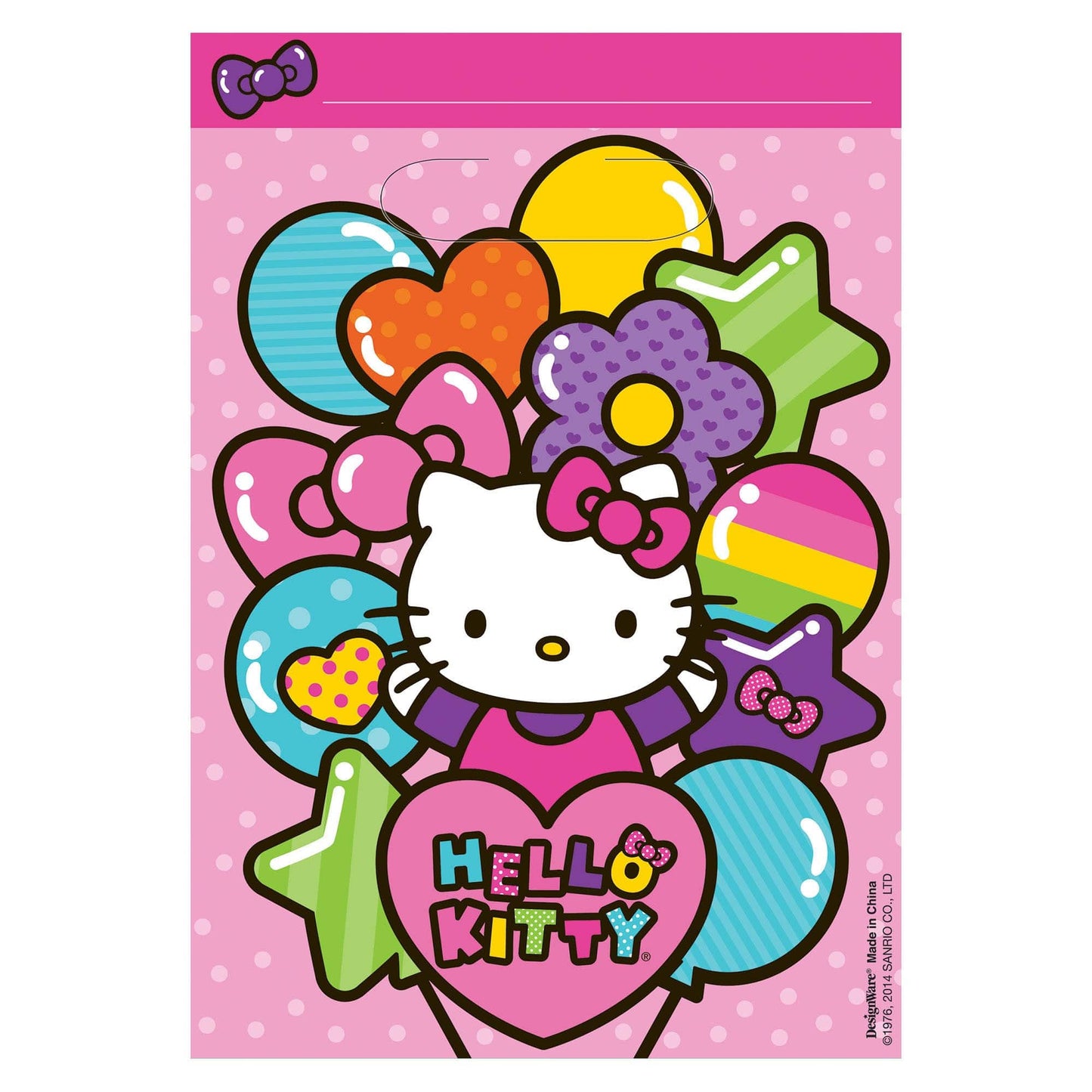 Amscan Party Supplies Hello Kitty Rainbow Loot Bag (8 count)