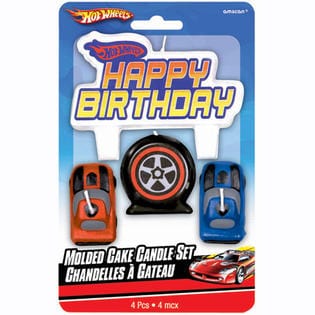 Amscan Party Supplies Hot Wheels Birthday Candles