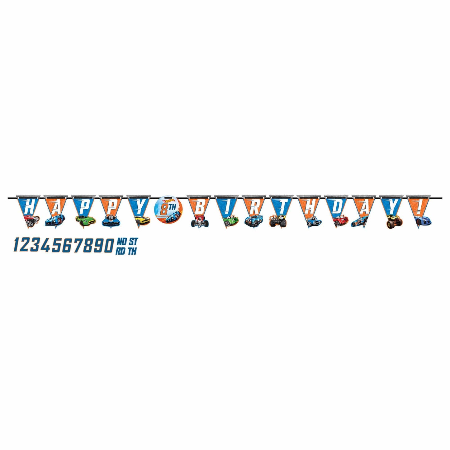Amscan Party Supplies Hot Wheels Wild Racer Jumbo Add-An-Age Banner