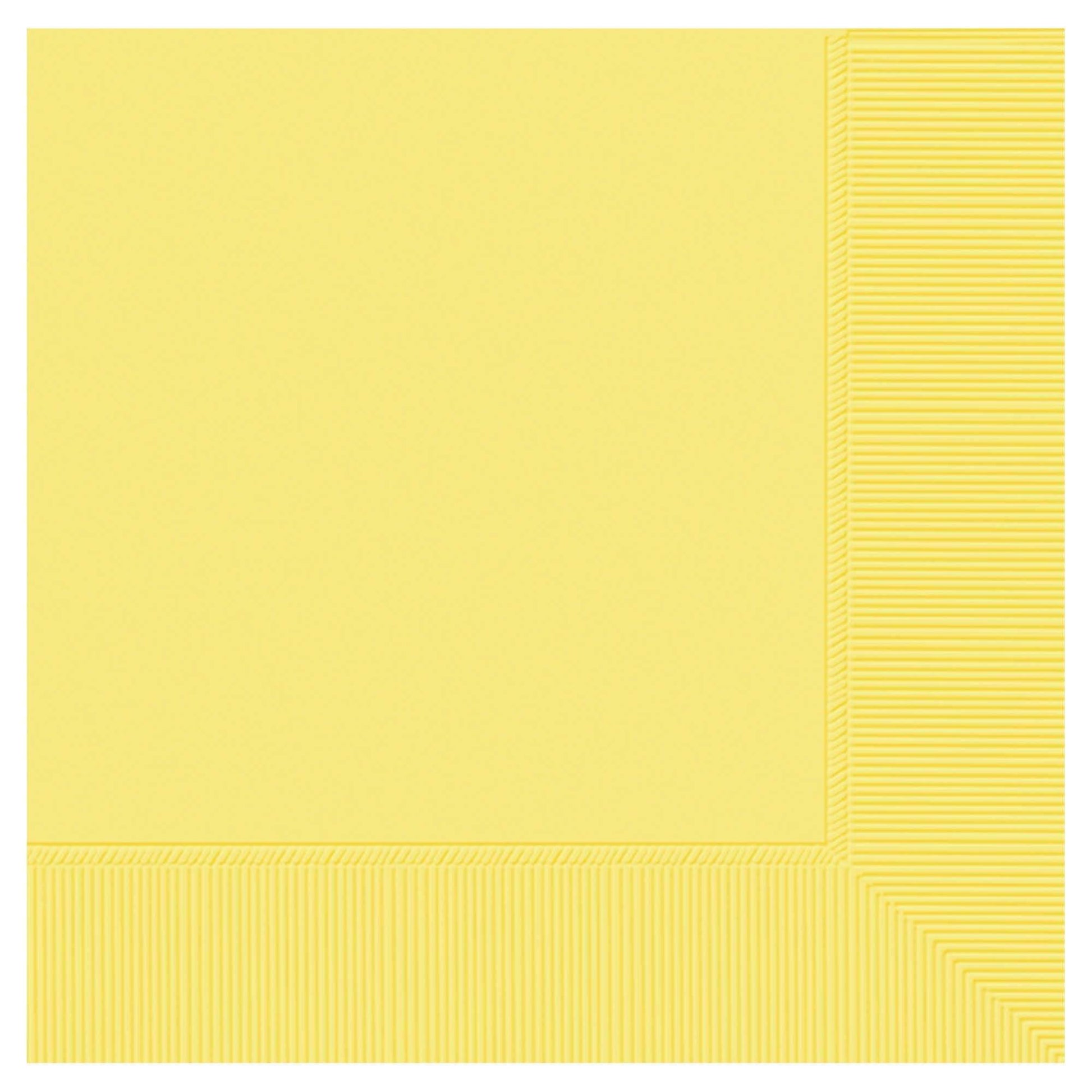 Amscan Party Supplies Lite Yellow Beverage Napkins 2 Ply 50ct (50 count)