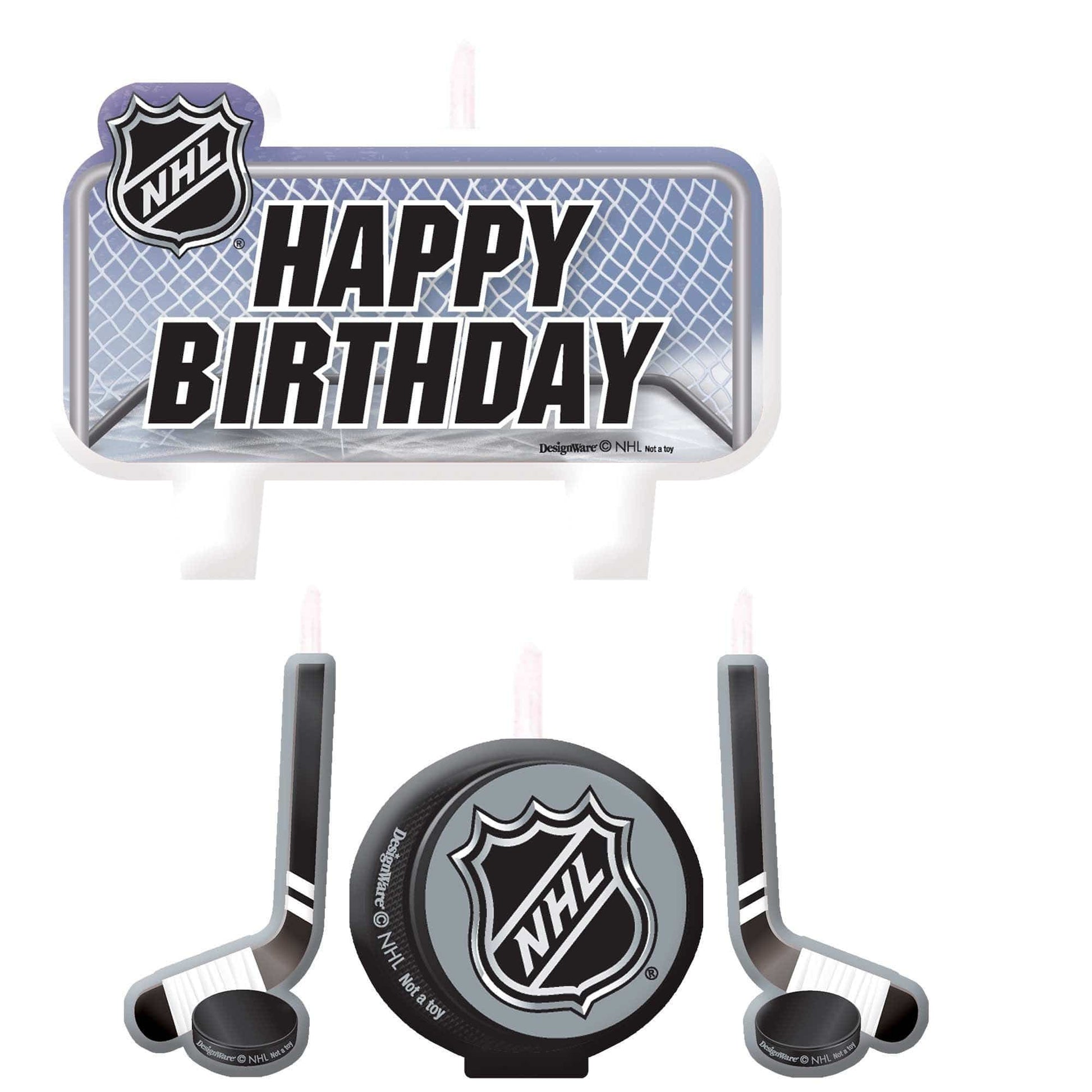 Amscan Party Supplies NHL Candle Set (4 count)