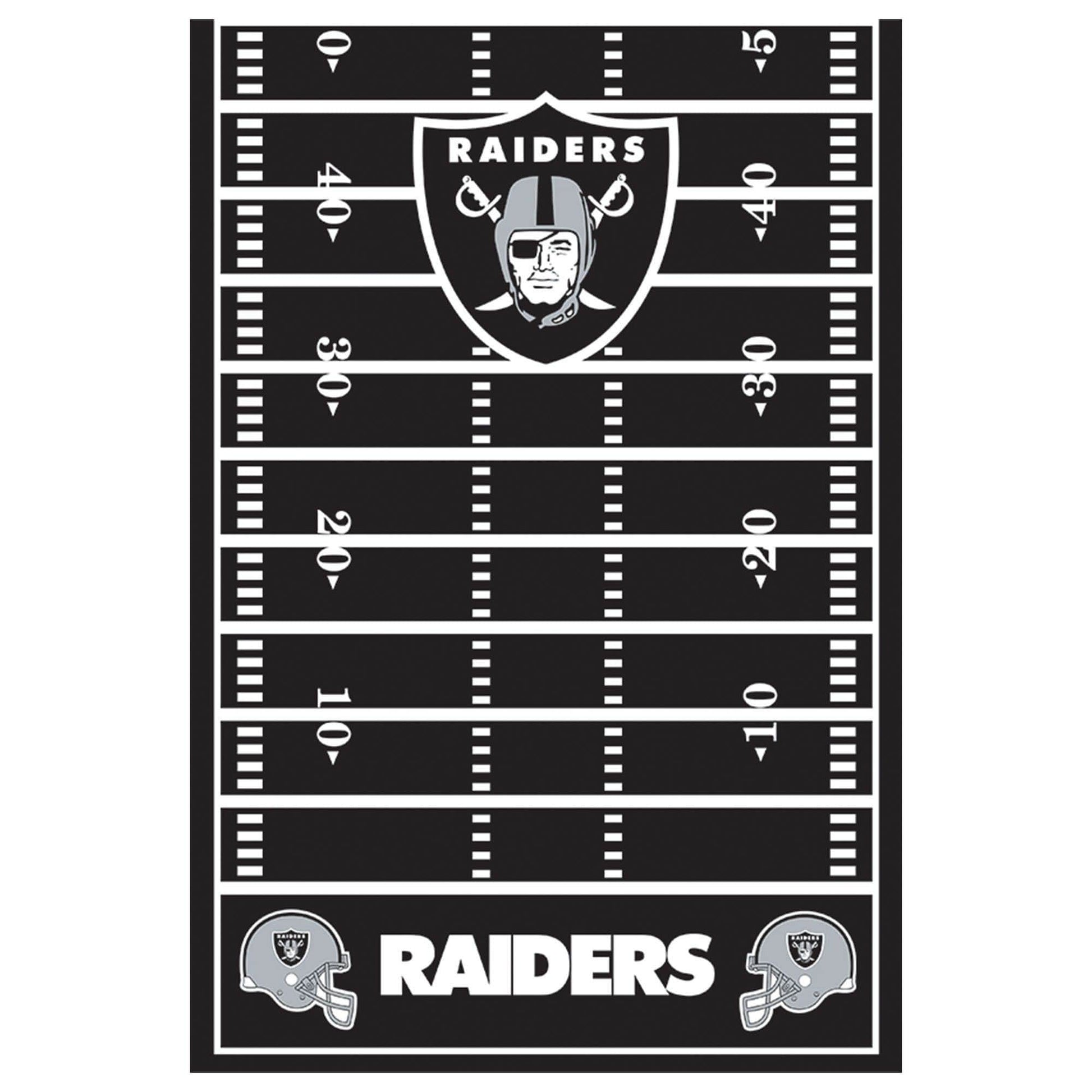 Amscan Party Supplies Oakland Raiders Table Cover