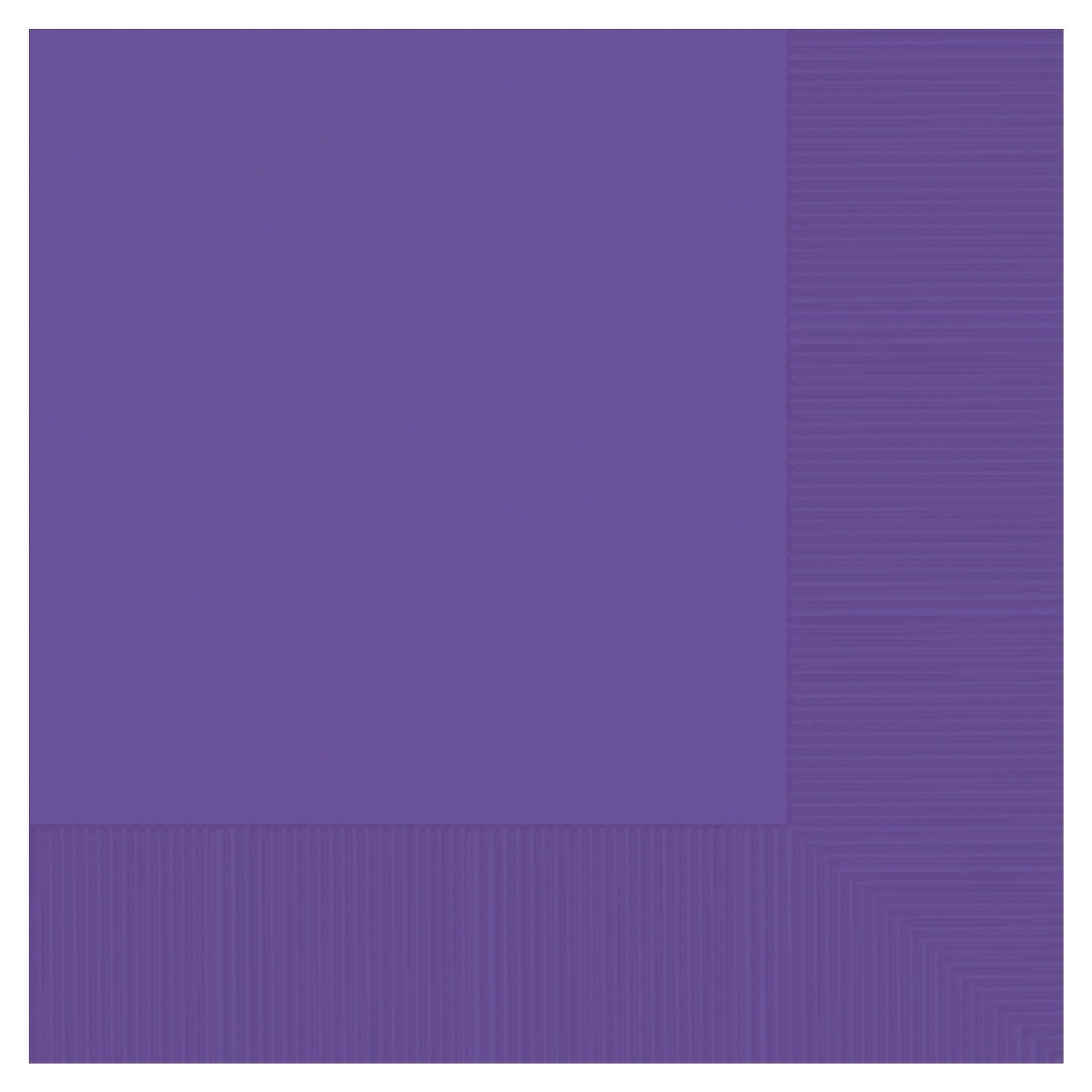 Amscan Party Supplies Purple Beverage Napkin 2 Ply 50ct (50 count)